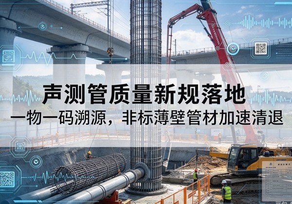 应县声测管质量新规落地，一物一码溯源，非标薄壁管材加速清退