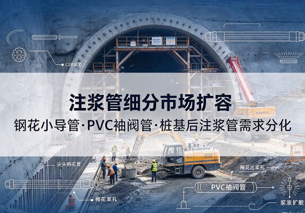 应县注浆管细分市场扩容，隧道钢花小导管、PVC 袖阀管、桩基后注浆管需求分化